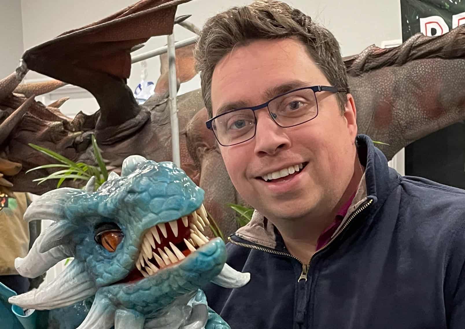 Me with a dinosaur